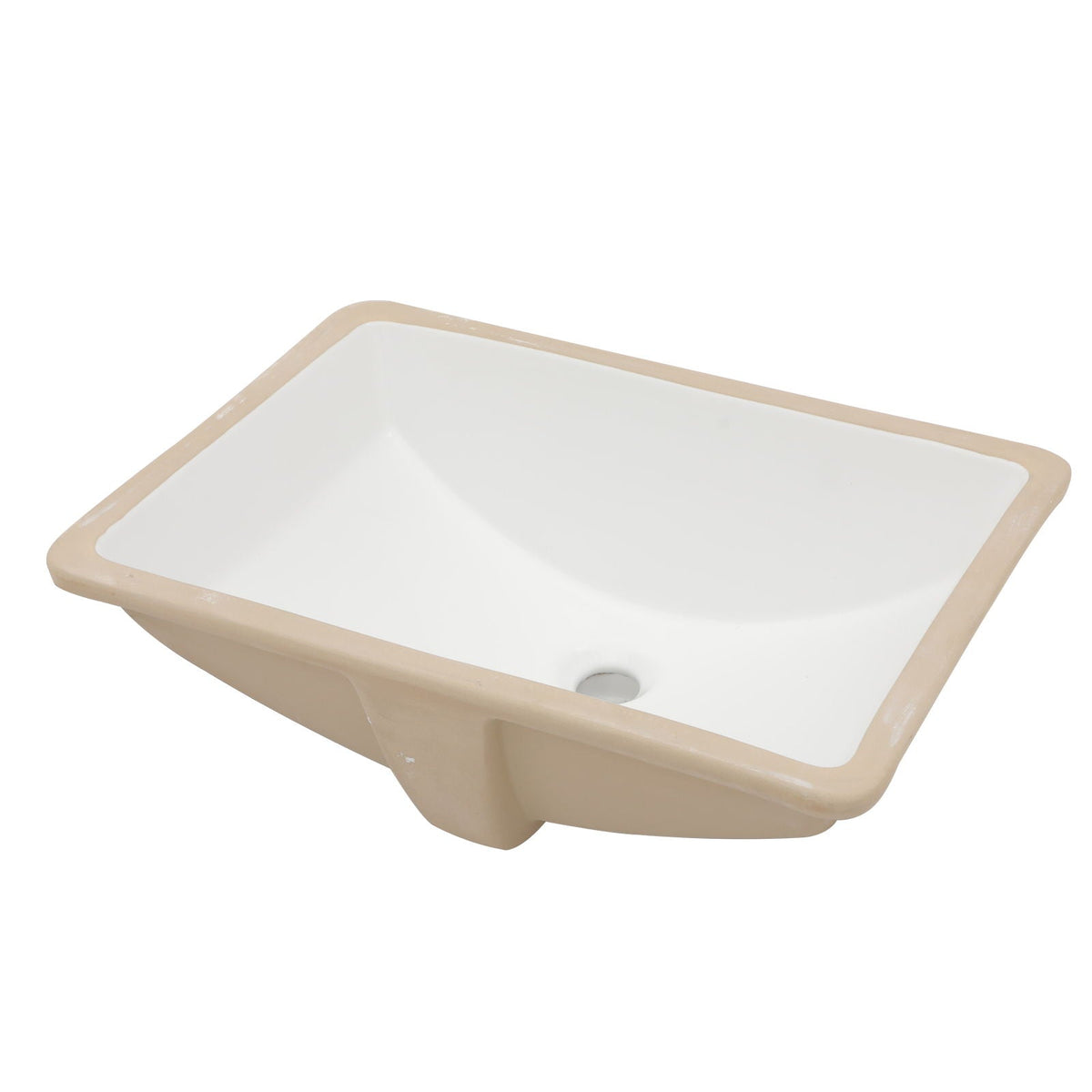 Modern Ceramic Undermount Bathroom Sink with Overflow - White or Black