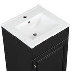 Bathroom Vanity with Sink and Adjustable Shelf - Multiple Colors