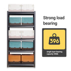 Heavy Duty Metal Garage Shelving Unit with Adjustable Shelves - Black