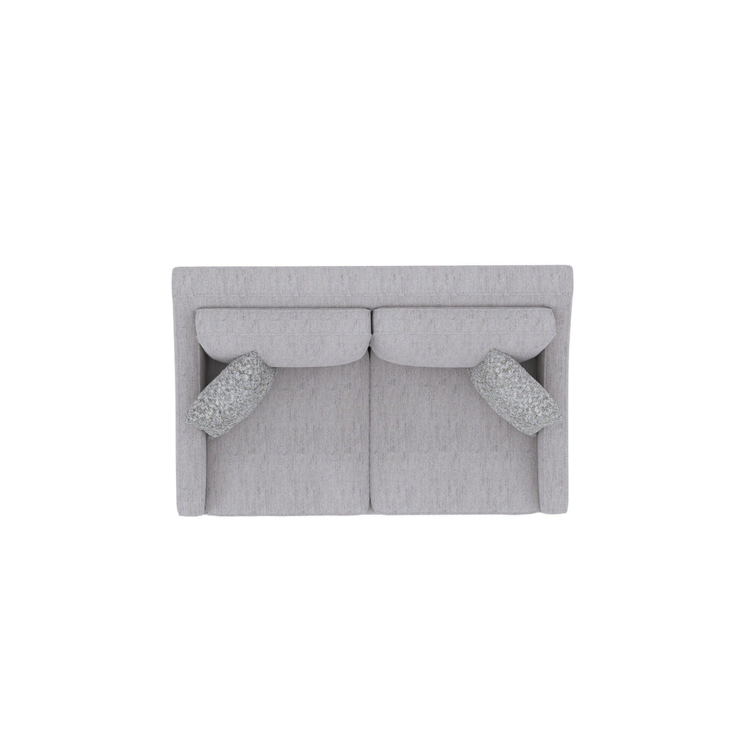 Loveseat With Casual Accent with Durable Fabric - Gray