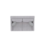 Loveseat With Casual Accent with Durable Fabric - Gray