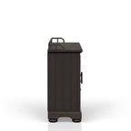 Coffee Server with Glass Storage Cabinet and Storage Drawers - Coffee Finish