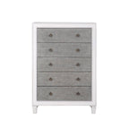 Katia Weathered Chest White Transitional Accent Chest with Smooth Drawer Operation - White