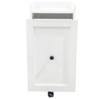Sliding Snack Cabinet Organizer with Wheels - Particle Board