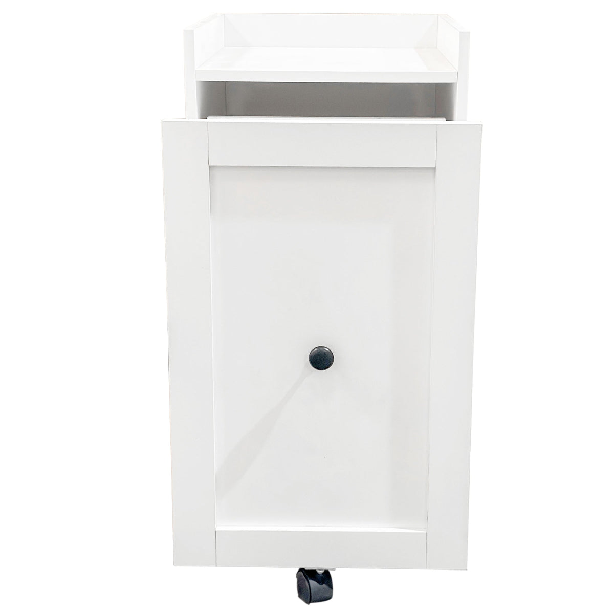 Sliding Snack Cabinet Organizer with Wheels - Particle Board