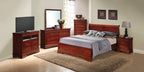 Sleigh Bed with Low Footboard - Real Wood Veneers, Multiple Colors