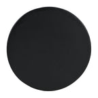 Modern Concrete Side Table with Matte Black Finish - Outdoor & Indoor