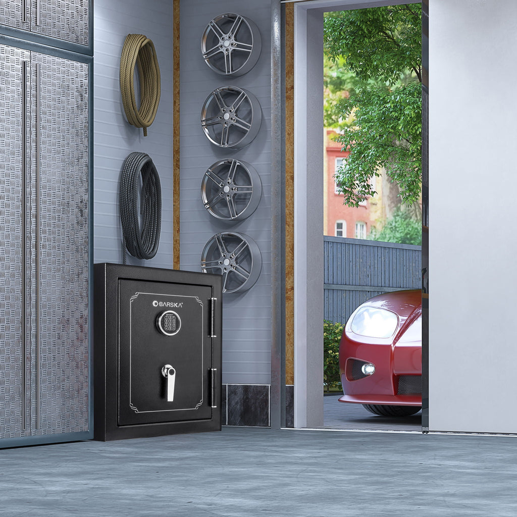 Fireproof Protection Safe Vault with Advanced Locking Mechanism - Black