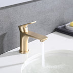 Modern Bathroom Sink Faucet with Single Handle - Gold or Black
