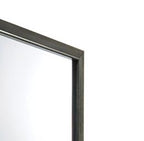 Carine Gray Mirror with Wooden Frame for Bedroom