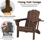 Adjustable HDPE Adirondack Chair with Personalized Comfort - White