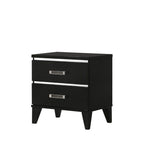 Chelsie Nightstand with Spacious Storage - Black