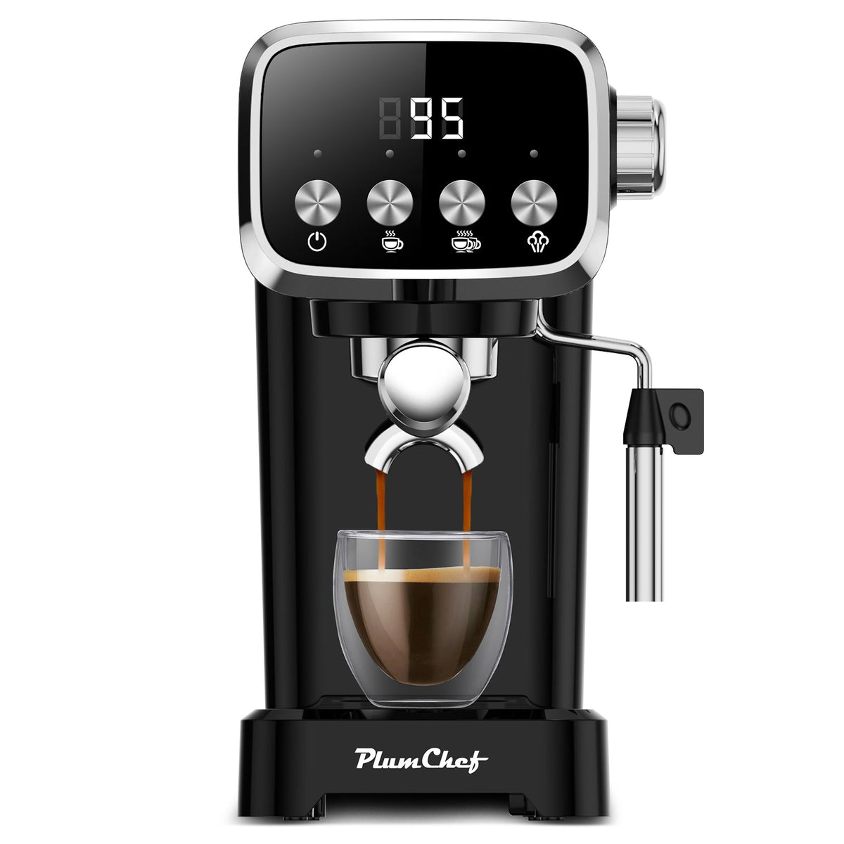 20BAR Slim Vertical Espresso Machine with Professional Pump - Stainless Steel