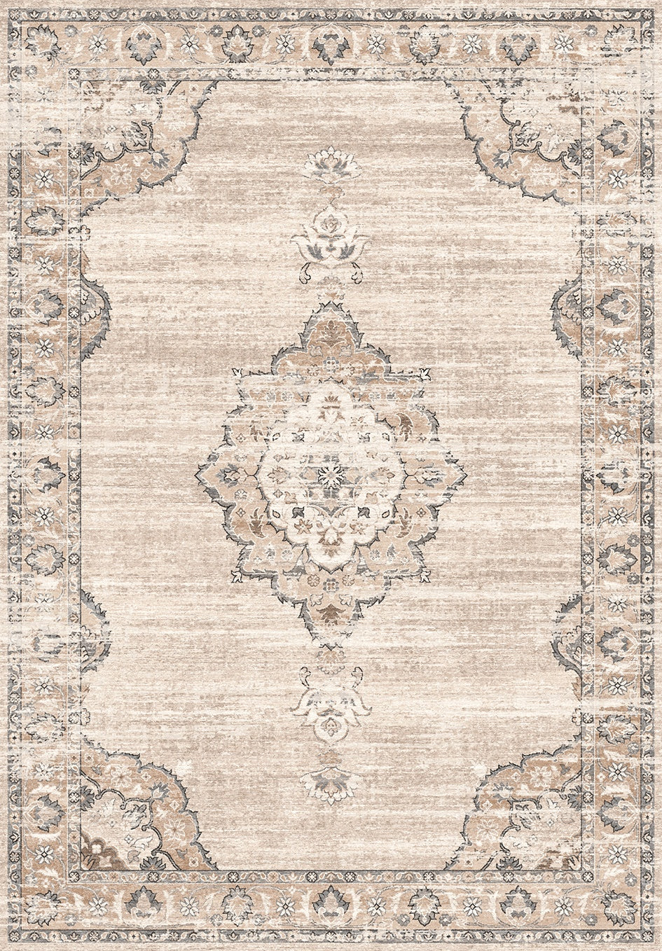 Majestic Medallion Area Rug with Stain Resistance - 24" x 36"