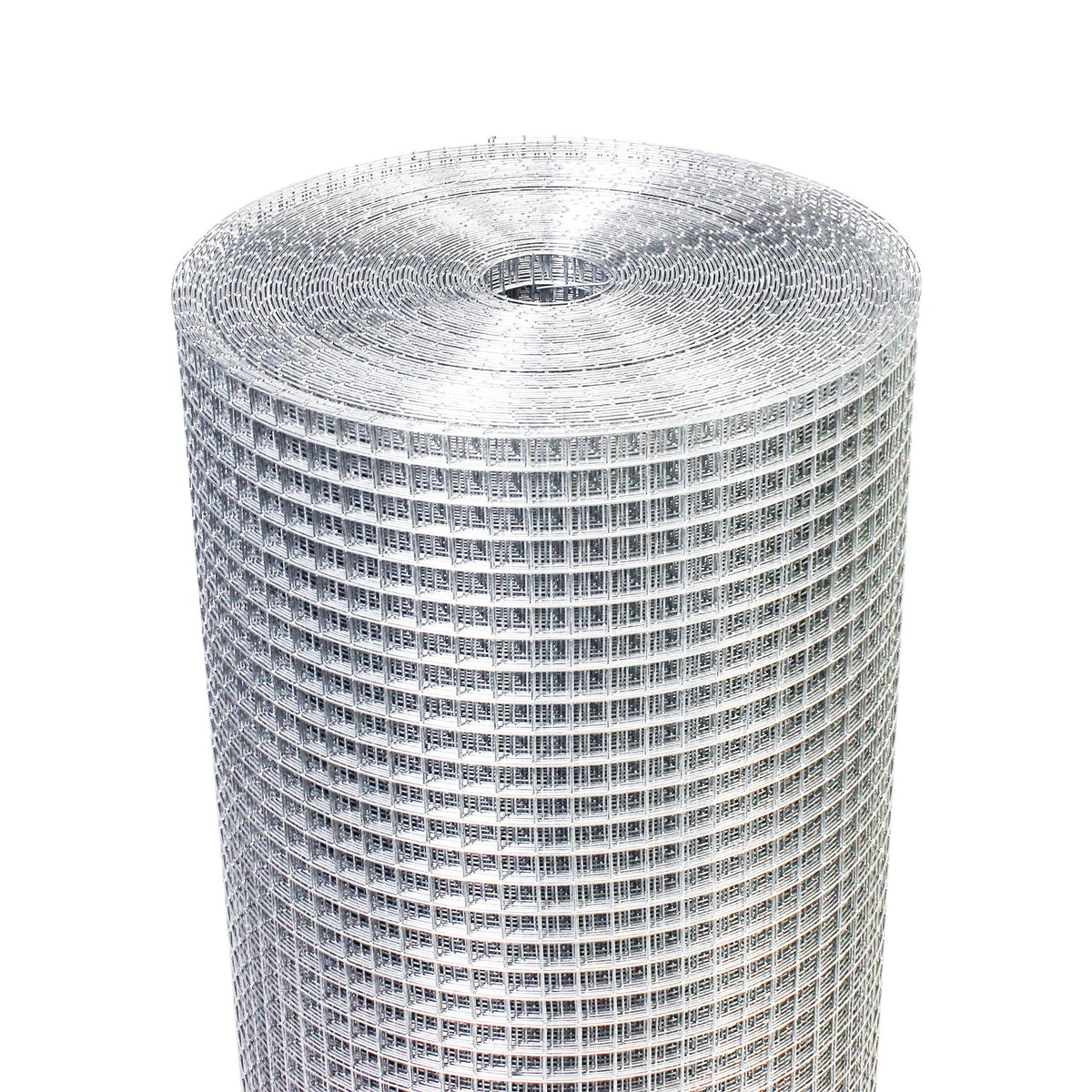 Galvanized Hardware Cloth Fence Roll with 1/2 Inch Mesh - Silver