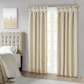 Twist Tab Total Blackout Window Curtain Panel with Thermal Lining - Champagne