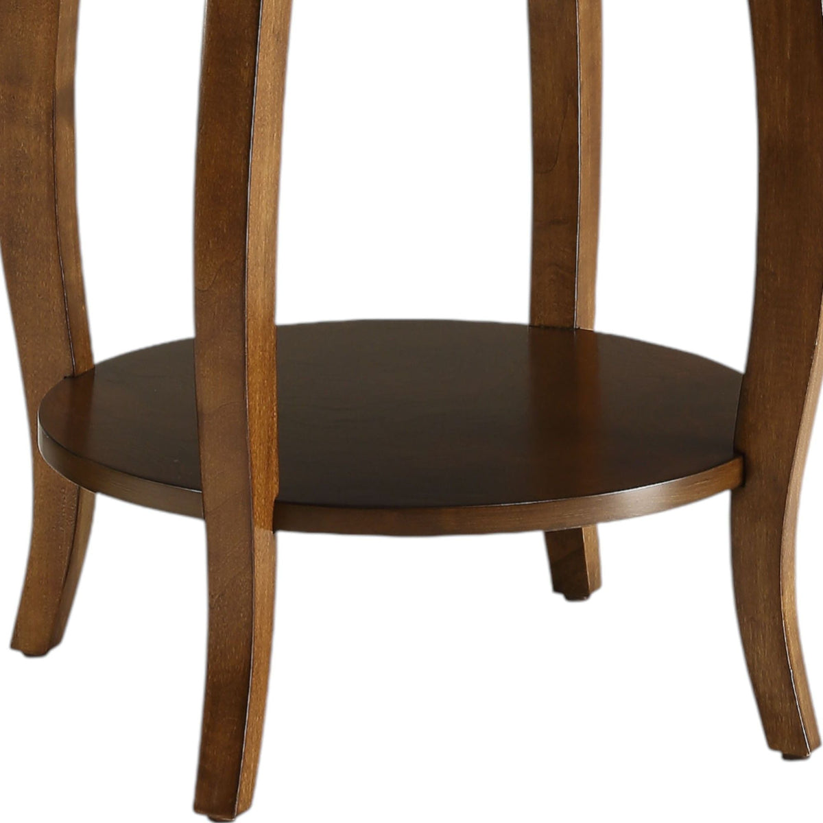 Storage Accent Table with Solid Wood Legs - Light Blue, Dark Brown, or White