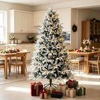 Pre-lit Flocked Christmas Tree