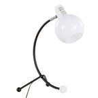 Black and White Contemporary Task Lamp with Adjustable Neck