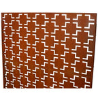 Black Metal Room Divider Privacy Screen with Rust-Resistant Finish