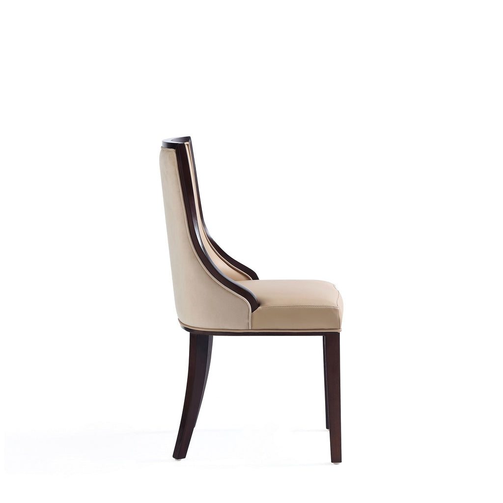 Grand Dining Chair Set with Solid Beech Wood Frame - Beige or Gray