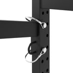 Freestanding Kayak Storage Rack with Lockable Wheels - Black