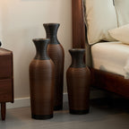 Classic And Neat Floor Vase with High Independent Stand - Multiple Colors