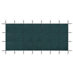 Swimming Pool Safety Cover with Installation Hardware - Green or Blue