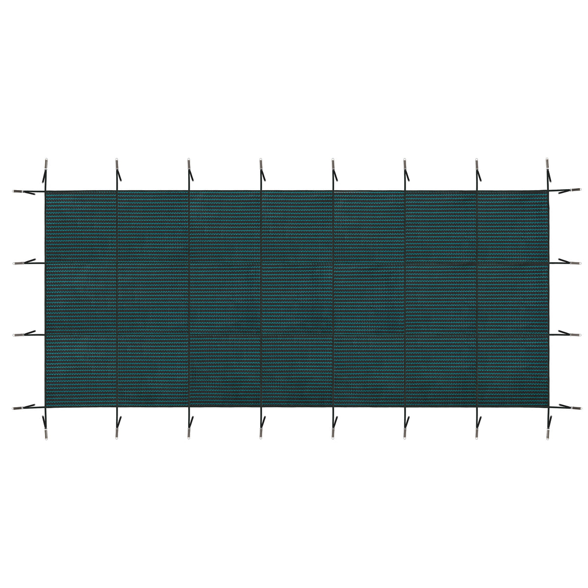 Swimming Pool Safety Cover with Installation Hardware - Green or Blue
