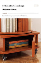Upgraded Rotating Bookshelf - 360 Display Corner Bookcase