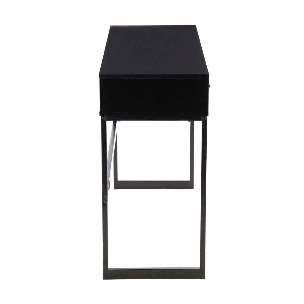 Contemporary Console Table with Storage Drawers - White, Gray, Black