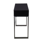 Contemporary Console Table with Storage Drawers - White, Gray, Black