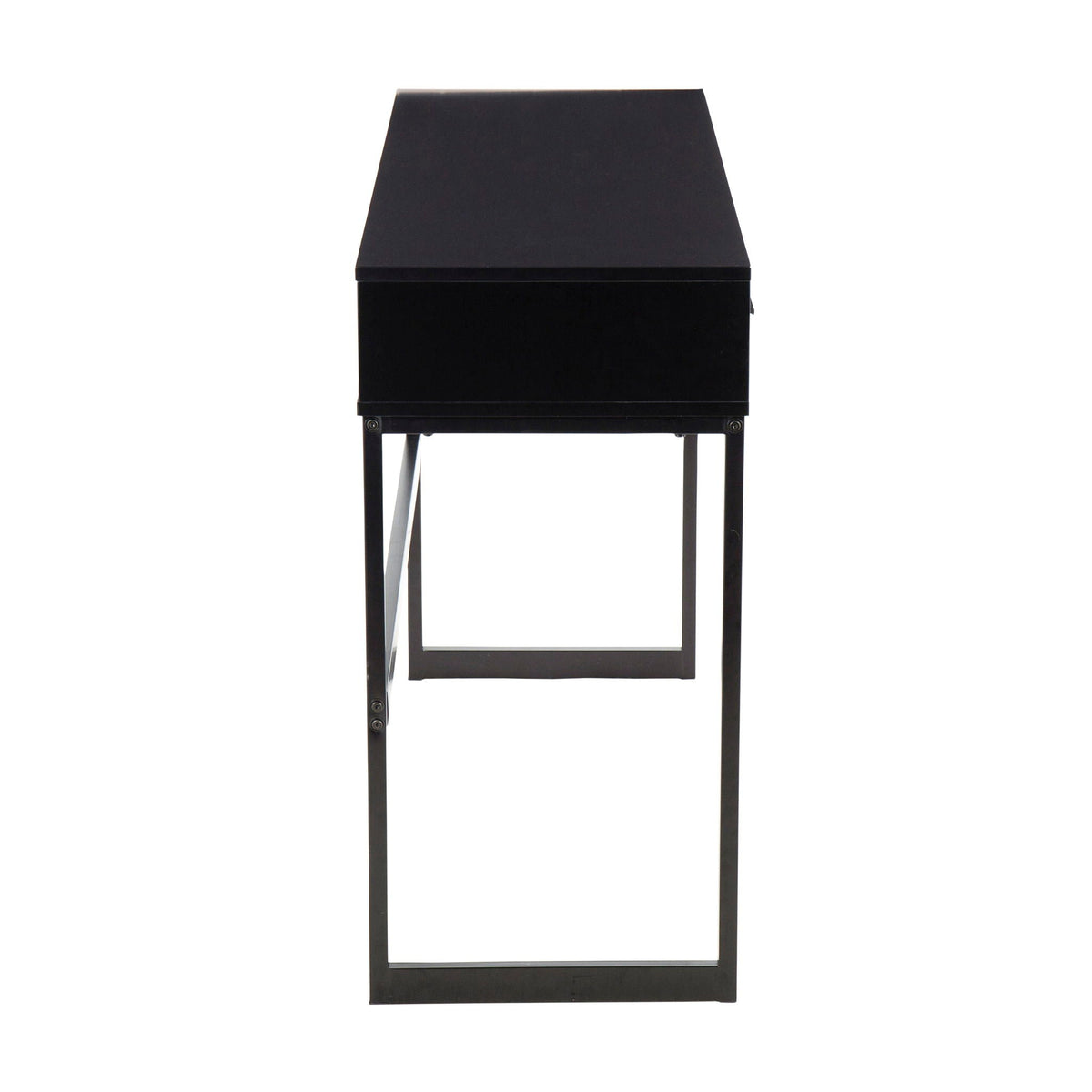 Contemporary Console Table with Storage Drawers - White, Gray, Black
