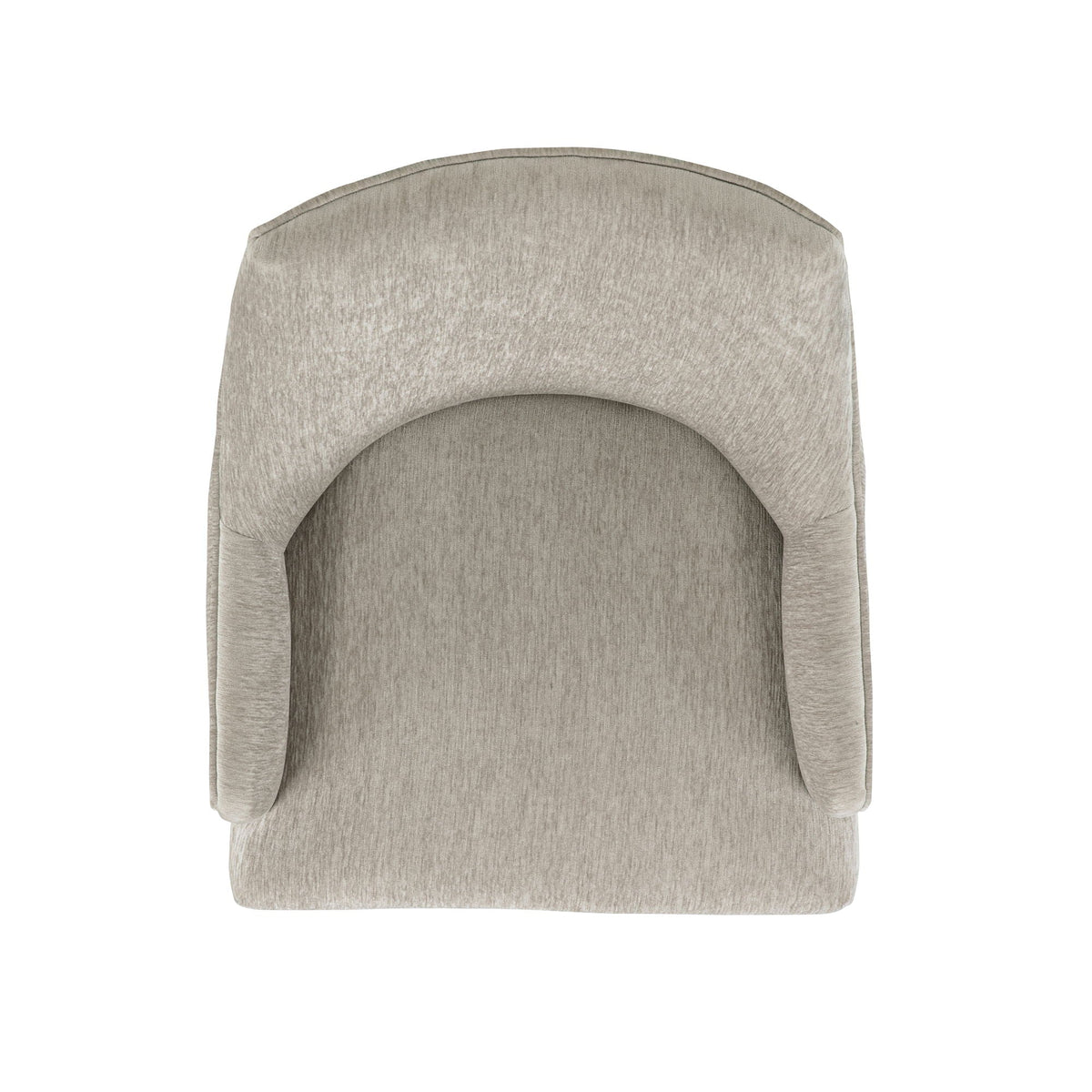 Upholstered Armchair with Ergonomic Backrest - Beige or Dark Gray