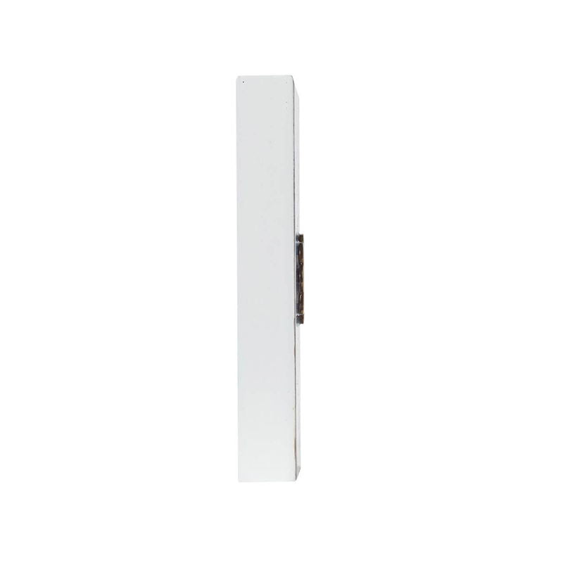 Abstract Wall Decor Accents Set with Fir Wood Frame - White / Blue