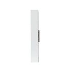 Abstract Wall Decor Accents Set with Fir Wood Frame - White / Blue