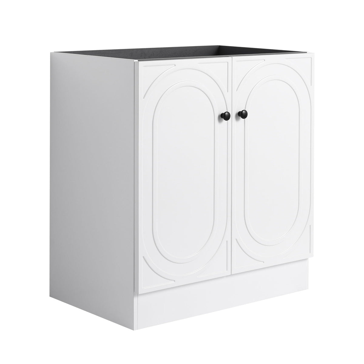 Modern Freestanding Bathroom Vanity with Soft Close Cabinet Doors - Pearl Silver, White, or Dark Green