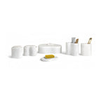 Elegant Natural Marble Bathroom Accessories Set