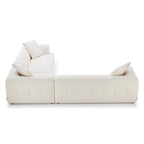 Elegant Upholstery Corner Sofa with Durable Frame - Beige