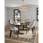 Grand Dining Chair Set with Solid Beech Wood Frame - Beige or Gray