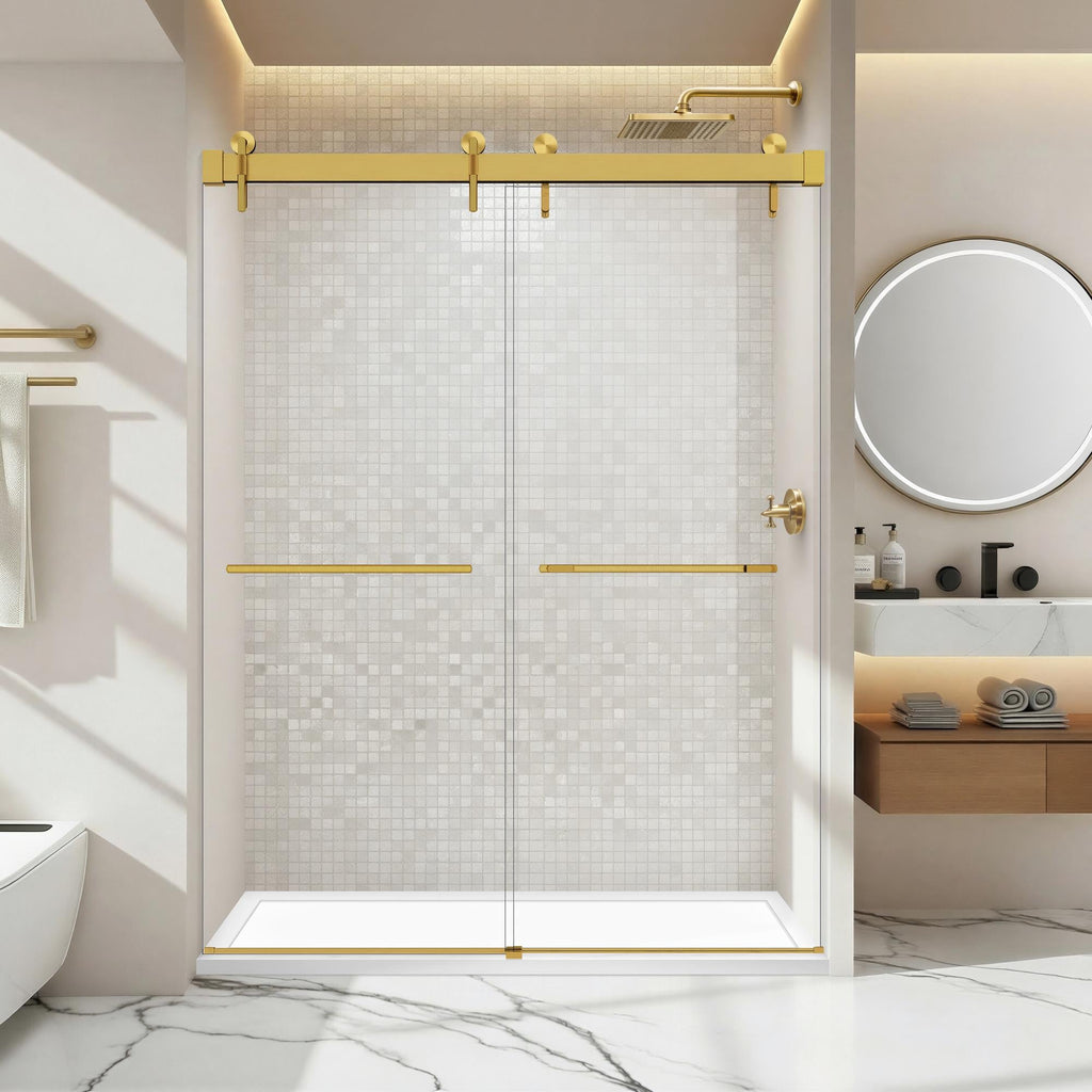 Frameless Double Sliding Shower Door
