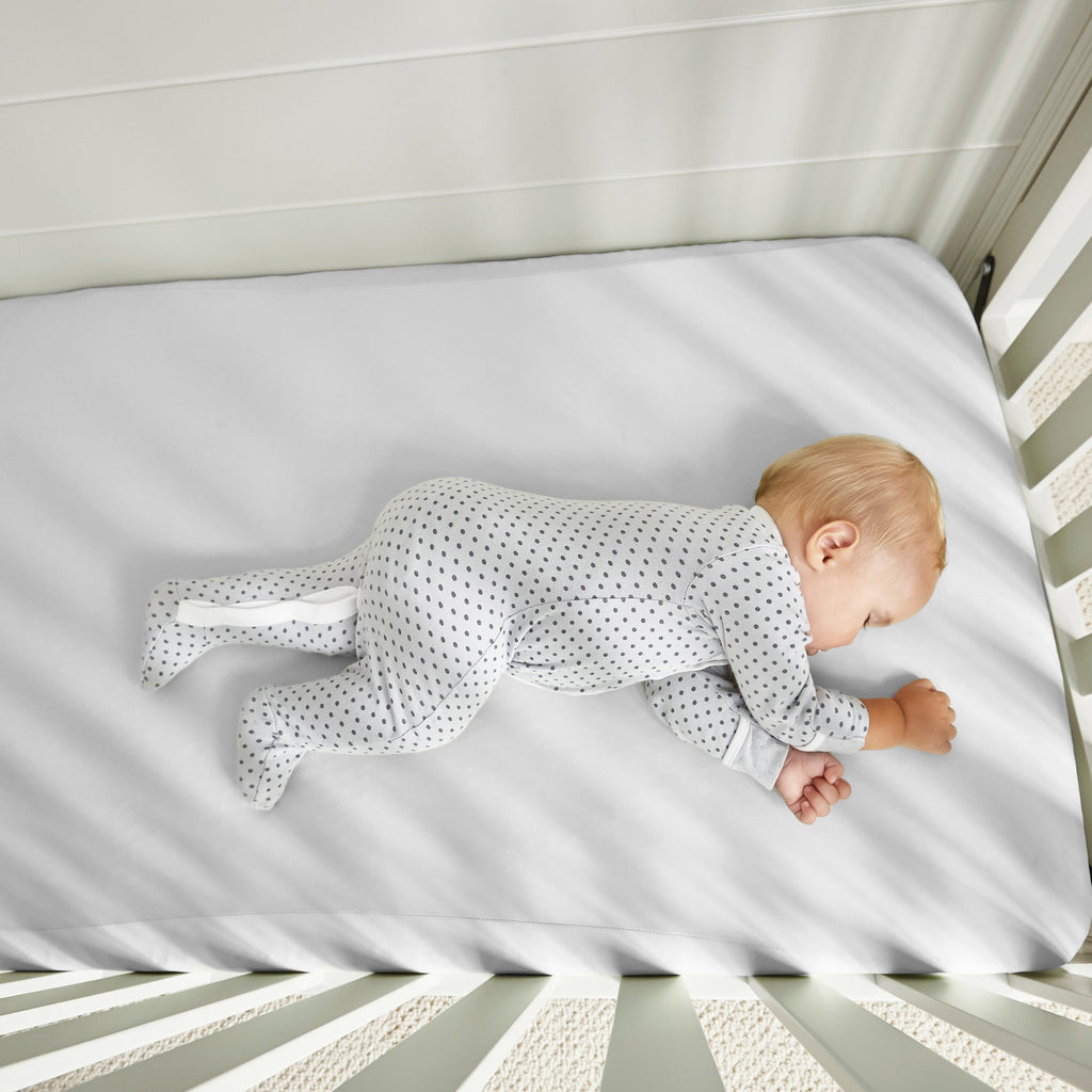 Dri-Tec Crib Sheet with Moisture Wicking - Bright White