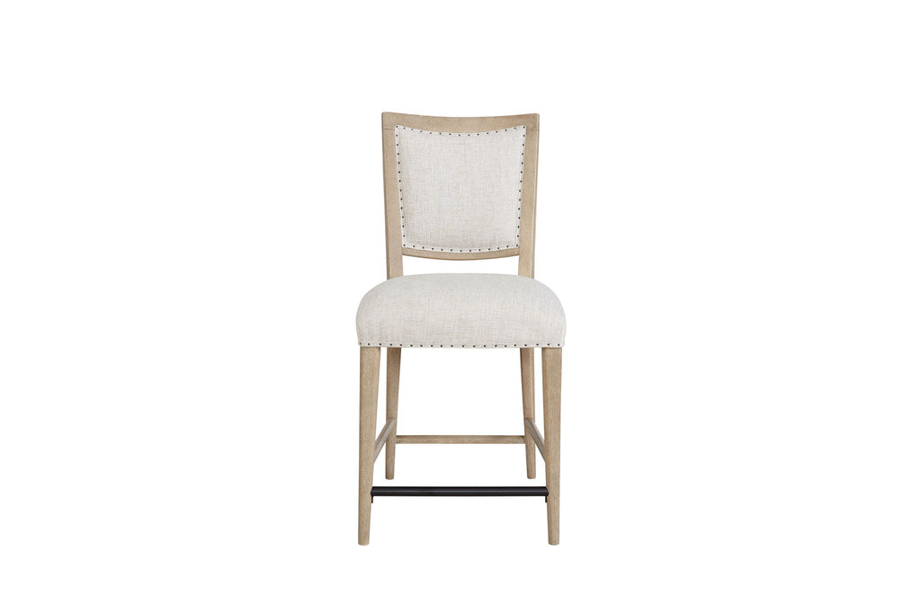 Counter Height Stools with Upholstered Seat - Sand (Set of 2)