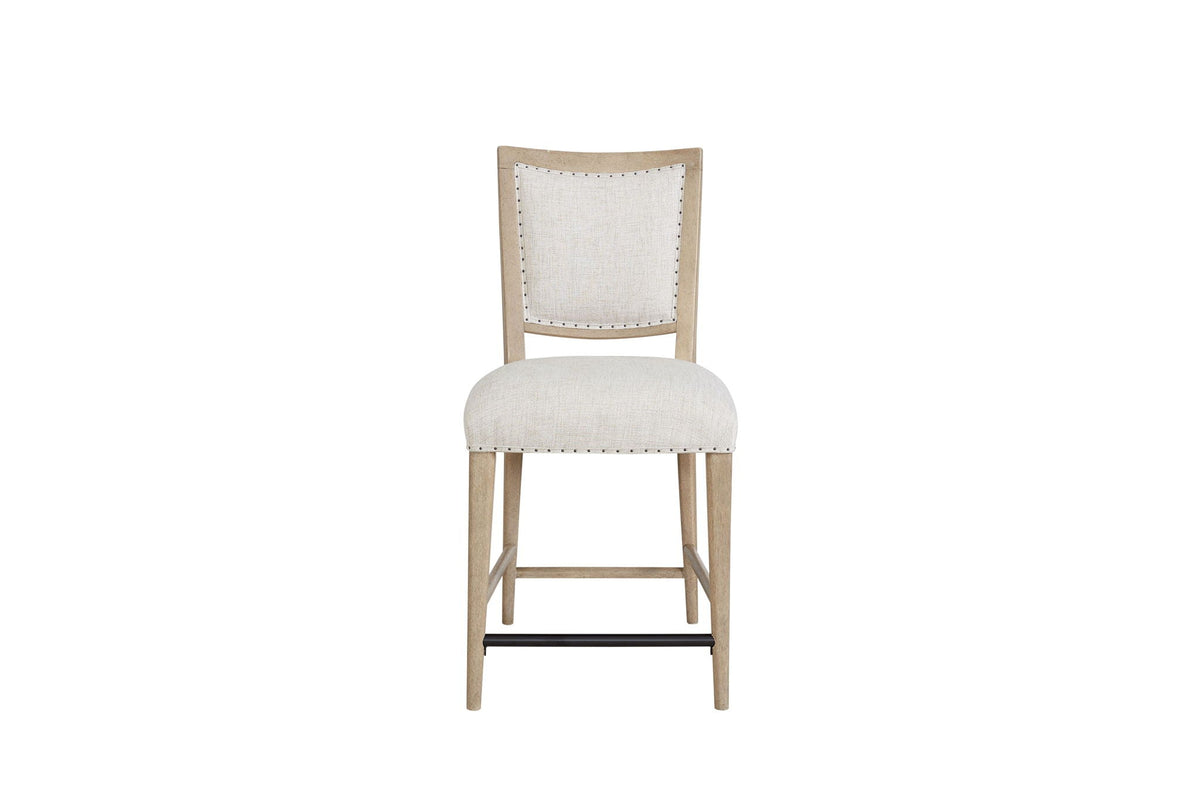 Counter Height Stools with Upholstered Seat - Sand (Set of 2)