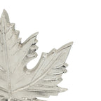 Aluminum Leaf Sculpture with Marble Base