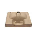 Wall Mounted Bathroom Sink with Towel Bar & Overflow - White / Black