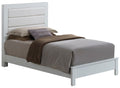 Transitional Modern Panel Bed with Wood Construction - Multiple Colors