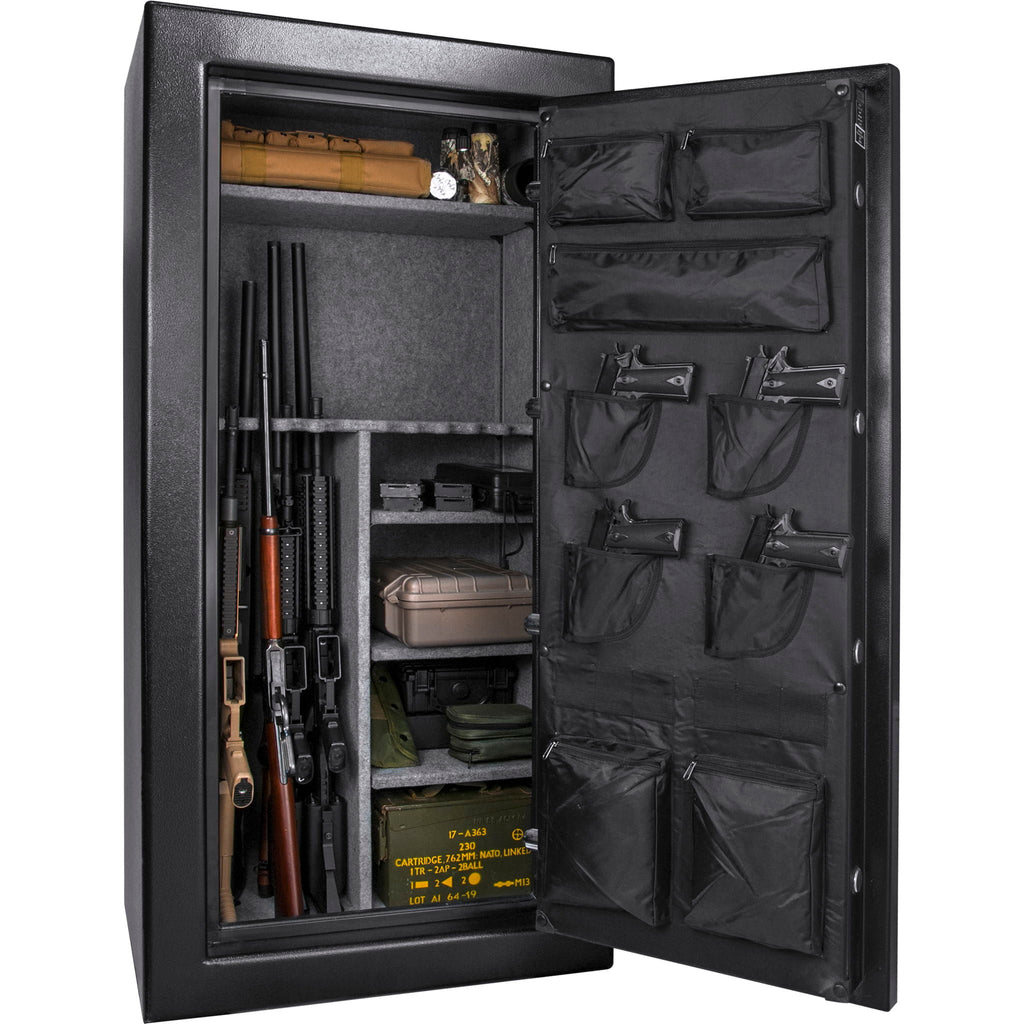 Tall Fireproof Protection Safe Vault with Solid Steel Construction - Black