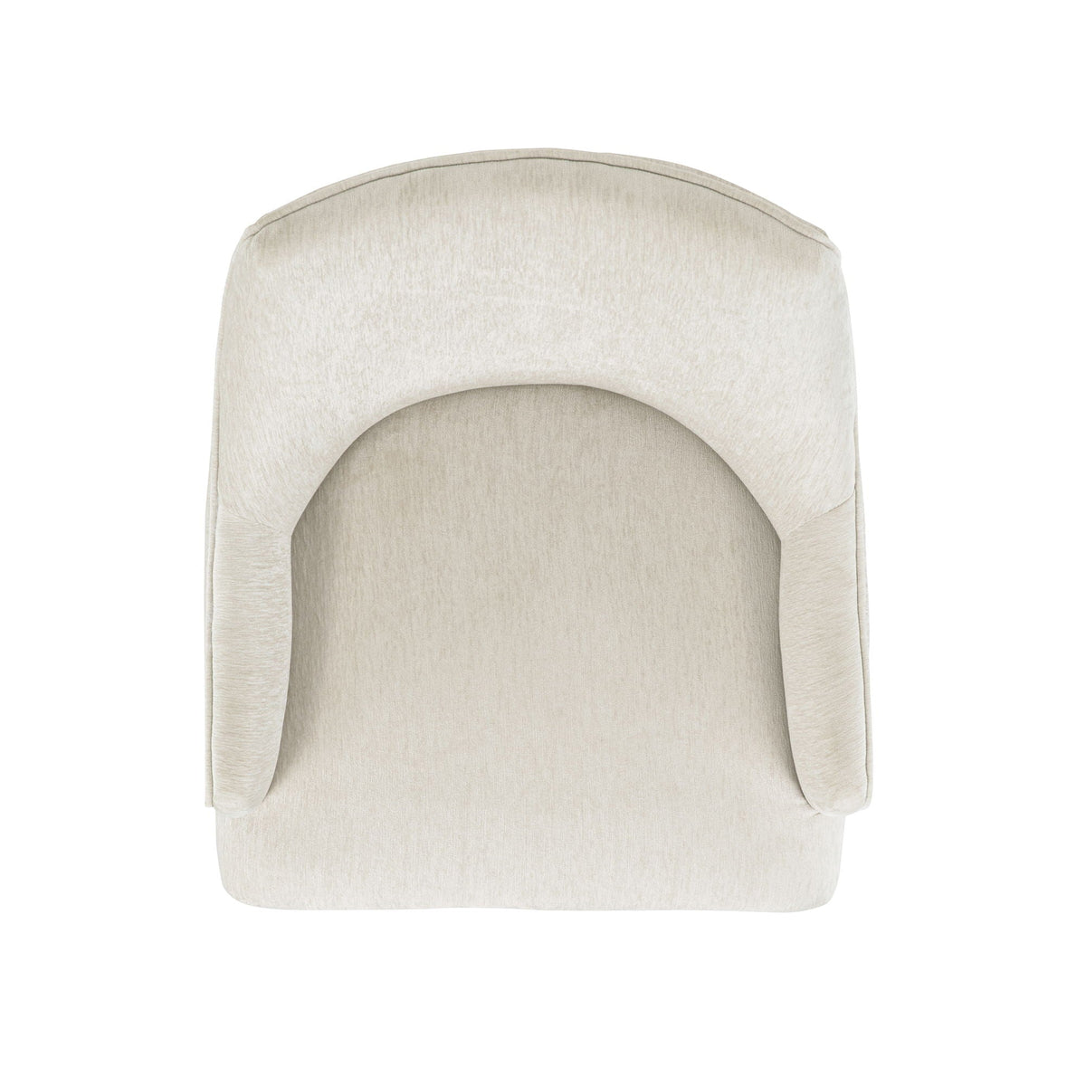 Upholstered Armchair with Ergonomic Backrest - Beige or Dark Gray
