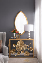 Marble Base Table Lamp with White Fabric Shade - 26.5"